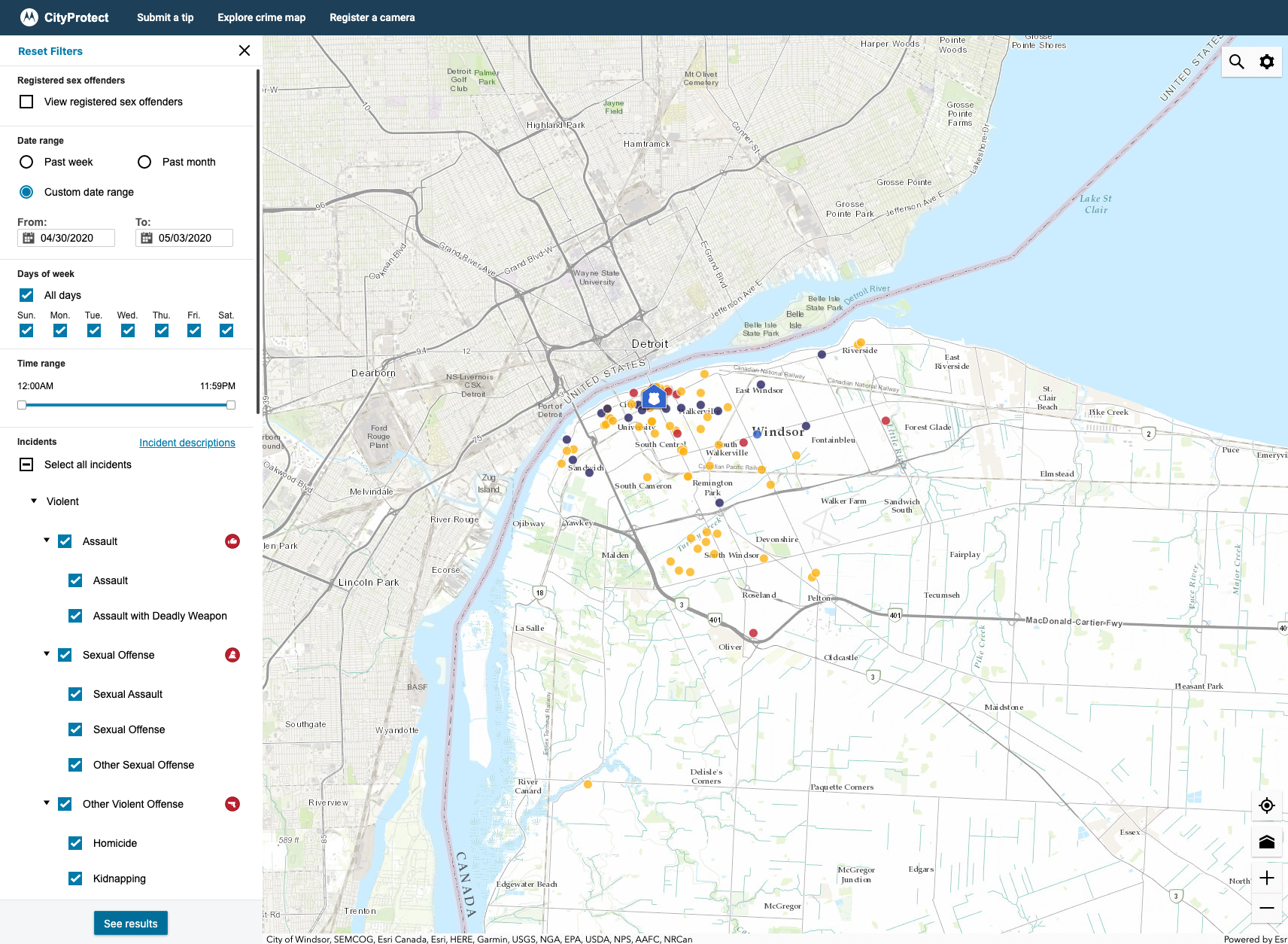 Crime Report In Windsor Ontario (Interactive Map) JM Security Canada